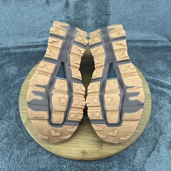 On Running Shoes Womens Size 8.5 Waterproof Trail CloudTec Helion Brown Purple - Picture 8 of 10